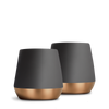 Joey Double Wall Ceramic Mugs-Matte Black-8 oz-Set of 2-Fellow